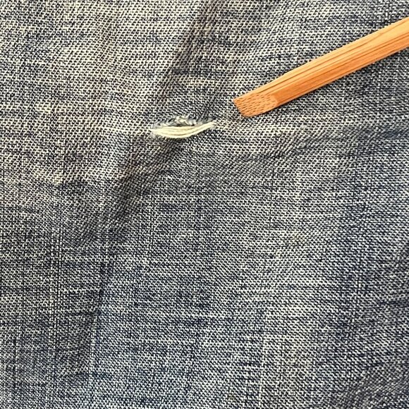 Vintage Guess Denim Maxi Skirt Size 28 Embroidery Floral Pockets Y2K Western - Picture 12 of 14